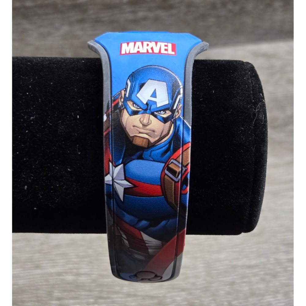 Disney Parks MagicBand Magic Band  Marvel: Captain America - Blue Dad Gift - Picture 1 of 4